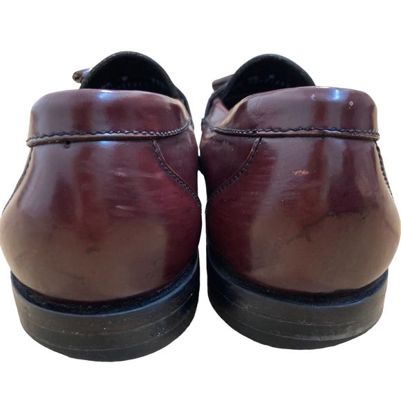 JOHNSTON & MURPHY 9.5 M Men’s Tassel Leather Slip-On Loafers Mahogany main image 6